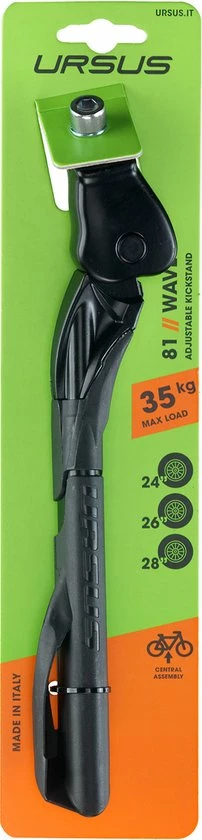 Ursus KSA R 81 Wave Rear - Achterstandaard 18 Mm Smal - Voor Montage Aan Het Frame - Zwart 5 Ursus KSA R 81 Wave Rear - Achterstandaard 18 Mm Smal - Voor Montage Aan Het Frame - Zwart - Afbeelding 5