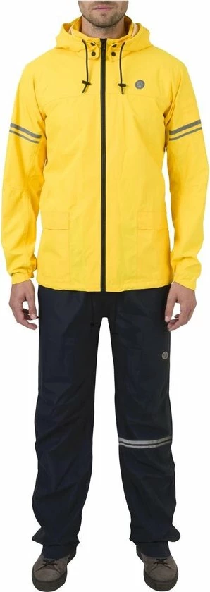 AGU Original Regenpak Essential - Geel/Zwart - S - Dames & Heren - Waterdicht & Ademend 13 AGU Original Regenpak Essential - Geel/Zwart - S - Dames & Heren - Waterdicht & Ademend - Afbeelding 13