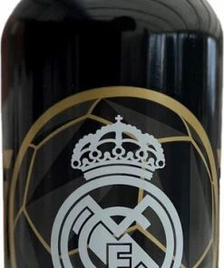 Merkloos Real Madrid Bidon Aluminium Zwart