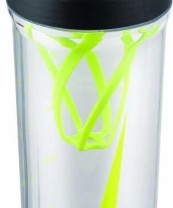 Nike Bidon Hypercharge Shaker Bottle 24OZ - Clear/Black/Green