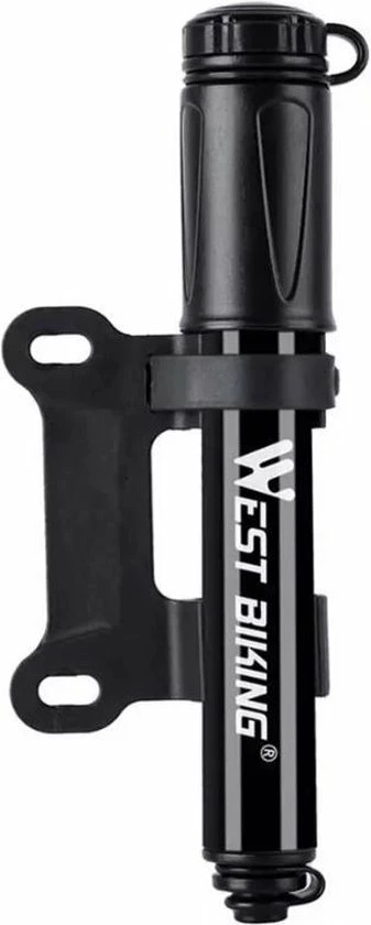 West Biking Minipomp - 7 Bar - Compacte Pomp - Fiets Pomp - Ballen Pomp - Presta/Schrader/Dunlop Ventiel - Inclusief Naaldventiel - Zwart 3 West Biking Minipomp - 7 Bar - Compacte Pomp - Fiets Pomp - Ballen Pomp - Presta/Schrader/Dunlop Ventiel - Inclusief Naaldventiel - Zwart - Afbeelding 3