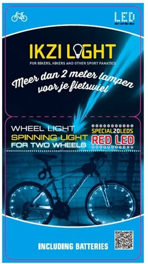 Ikzi Light Wielverlichting IKZI Voor 2 Wielen - Rode Leds 10 Ikzi Light Wielverlichting IKZI Voor 2 Wielen - Rode Leds - Afbeelding 10