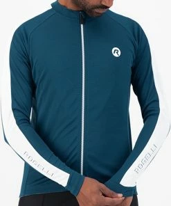 Rogelli Explore Wielershirt - Lange Mouwen - Blauw/Wit - Maat L -Bobike SHOP 494x840