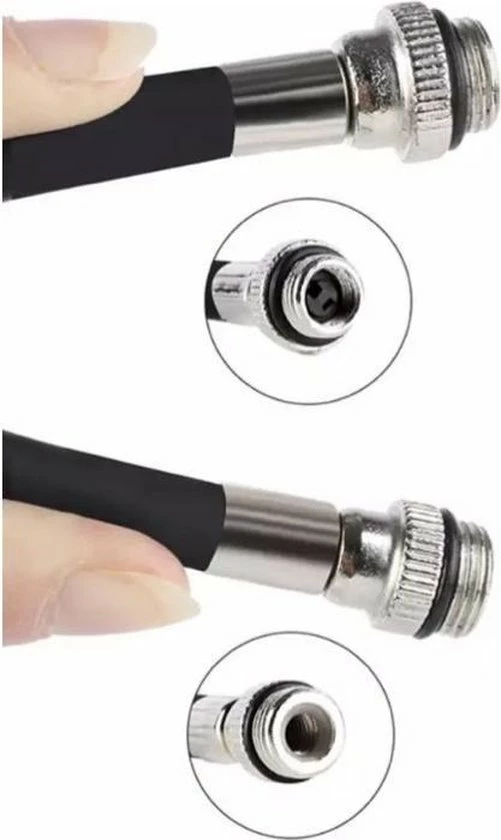 West Biking Minipomp - 7 Bar - Compacte Pomp - Fiets Pomp - Ballen Pomp - Presta/Schrader/Dunlop Ventiel - Inclusief Naaldventiel - Zwart 5 West Biking Minipomp - 7 Bar - Compacte Pomp - Fiets Pomp - Ballen Pomp - Presta/Schrader/Dunlop Ventiel - Inclusief Naaldventiel - Zwart - Afbeelding 5