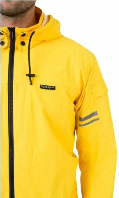AGU Original Regenpak Essential - Geel/Zwart - S - Dames & Heren - Waterdicht & Ademend 15 AGU Original Regenpak Essential - Geel/Zwart - S - Dames & Heren - Waterdicht & Ademend - Afbeelding 15