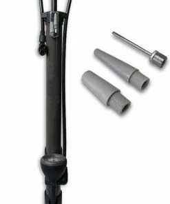 Discountershop Fietspomp Met Drukmeter 12 Bar Inclusief Adapters Voor Verschillende Ventielen Bike Pump FietsPomp - Staande Fietspomp