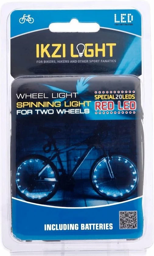 Ikzi Light Wielverlichting IKZI Voor 2 Wielen - Rode Leds 4 Ikzi Light Wielverlichting IKZI Voor 2 Wielen - Rode Leds - Afbeelding 4