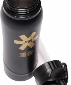 Osaka Kuro Bidon - Zwarte Aluminium Bidon Met Drinktuit - 500 Ml Roestvrij Modern -Bobike SHOP 527x840