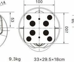 VINZ Everest Muuranker ART 4 / Wandanker / Vloeranker / Wandhaak / Muurhaak / Muurbeugel - Oranje -Bobike SHOP 550x206