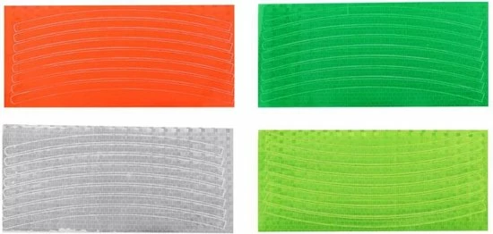 Merkloos Reflecterend - Waterdicht - Fiets - Lopend - Eenvoudig Te Beplakken - Kleur Zilver (ook Groen En Oranje) 4 Merkloos Reflecterend - Waterdicht - Fiets - Lopend - Eenvoudig Te Beplakken - Kleur Zilver (ook Groen En Oranje) - Afbeelding 4