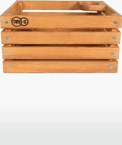 TWO-O Houten Fietskrat The Transporter Handgemaakt Van Vurenhout