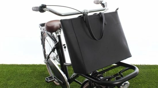 Cortina Milan Handbag PU-leather Enkele Fietstas - 23 Liter - Zwart 11 Cortina Milan Handbag PU-leather Enkele Fietstas - 23 Liter - Zwart - Afbeelding 11