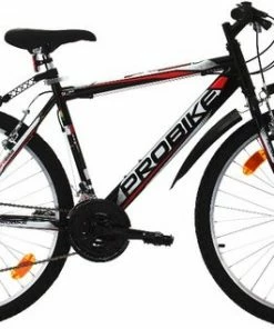 Sprint Probike - Mountainbike 26 Inch - Fiets Met 18 Versnellingen - Zwart/Rood - Framemaat: 46 Cm - Bk19PB0170 R3