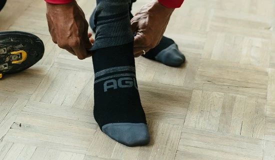 AGU Winter Merino Fietssokken Essential Heren - Zwart - S/M 2 AGU Winter Merino Fietssokken Essential Heren - Zwart - S/M - Afbeelding 2