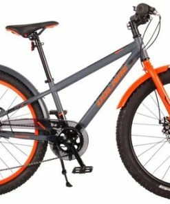 Volare Rocky Kinderfiets - 24 Inch - Grijs - 6-S - 85% Afgemonteerd - Prime Collection