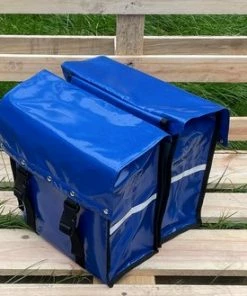 BayNL- Waterdicht - Dubbele - Bisonyl - Fietstas- Reflectoren - Blauw 34cmX16.2cmX32cm=35 Liter -Bobike SHOP 550x329 2