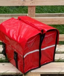BayNL- Waterdicht - Dubbele - Bisonyl - Fietstas- Reflectoren - Rood 34cmX16.2cmX32cm=35 Liter -Bobike SHOP 550x330 1