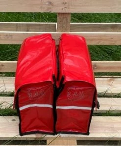 BayNL- Waterdicht - Dubbele - Bisonyl - Fietstas- Reflectoren - Rood 34cmX16.2cmX32cm=35 Liter -Bobike SHOP 550x330 2