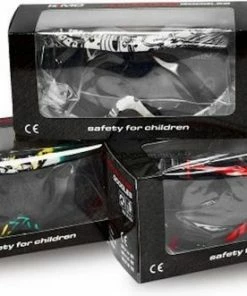 Kimo Crossbril Voor Kinderen Met UV-bescherming | Veiliigheidsbril Voor Crosshelm | Skiebril | Rood/wit/zwart