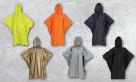 Yoko F1 Lichtgewicht Regen Poncho | Maat LARGE | Kleur Oranje 2 Yoko F1 Lichtgewicht Regen Poncho | Maat LARGE | Kleur Oranje - Afbeelding 2
