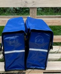 BayNL- Waterdicht - Dubbele - Bisonyl - Fietstas- Reflectoren - Blauw 34cmX16.2cmX32cm=35 Liter -Bobike SHOP 550x336 2