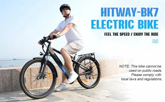 HITWAY 26" Elektrische Mountainbike, 48V/7,5Ah/250W Krachtige E-bike, 35-70KM Elektrische Fietsen Voor Volwassenen 5 HITWAY 26" Elektrische Mountainbike, 48V/7,5Ah/250W Krachtige E-bike, 35-70KM Elektrische Fietsen Voor Volwassenen - Afbeelding 5