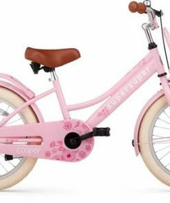 Supersuper Cooper Bamboo - Kinderfiets - Meisjesfiets - 20 Inch - Roze