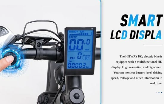 HITWAY 26" Elektrische Mountainbike, 48V/7,5Ah/250W Krachtige E-bike, 35-70KM Elektrische Fietsen Voor Volwassenen 8 HITWAY 26" Elektrische Mountainbike, 48V/7,5Ah/250W Krachtige E-bike, 35-70KM Elektrische Fietsen Voor Volwassenen - Afbeelding 8