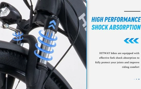 HITWAY 26" Elektrische Mountainbike, 48V/7,5Ah/250W Krachtige E-bike, 35-70KM Elektrische Fietsen Voor Volwassenen 10 HITWAY 26" Elektrische Mountainbike, 48V/7,5Ah/250W Krachtige E-bike, 35-70KM Elektrische Fietsen Voor Volwassenen - Afbeelding 10