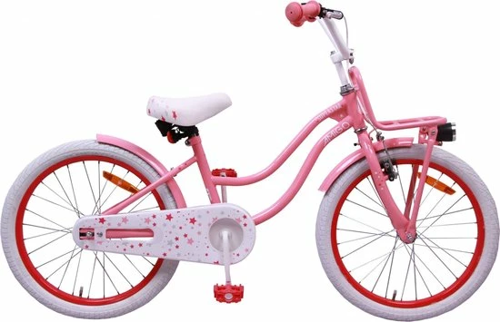 Amigo Superstar Meisjesfiets - Kinderfiets 20 Inch - Roze 1 Amigo Superstar Meisjesfiets - Kinderfiets 20 Inch - Roze