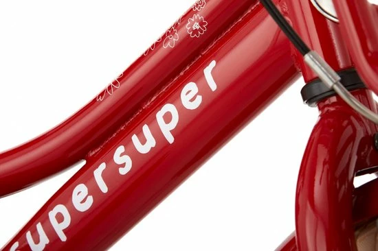 Supersuper Cooper - Kinderfiets - Meisjesfiets - 12 Inch - Rood 9 Supersuper Cooper - Kinderfiets - Meisjesfiets - 12 Inch - Rood - Afbeelding 9