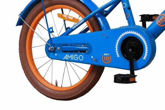 Amigo Sports Jongensfiets - Kinderfiets 18 Inch - Blauw 4 Amigo Sports Jongensfiets - Kinderfiets 18 Inch - Blauw - Afbeelding 4