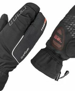 GripGrab - Nordic Windproof Deep Winter Lobster Glove - Zwart - Unisex - Maat L