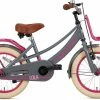 Supersuper Lola - Kinderfiets - Meisjesfiets - 16 Inch - Grijs/Roze