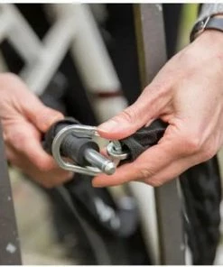 AXA Solid Plus ART2 Fietsslot Met 100cm Insteekketting Set Met Opbergtas - Zadeltas Ketting Slot Zwart -Bobike SHOP 550x372