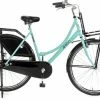 Amigo Eclypse Transportfiets 28 Inch - Omafiets Met Voordrager - Turquoise/Zwart