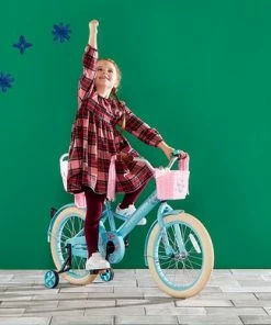 Supersuper Little Miss - Kinderfiets - Meisjesfiets - 14 Inch - Turquoise -Bobike SHOP 550x388 8