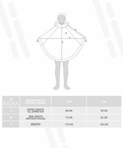 Ralka Regenponcho Senior - Sizzle - Donkergroen - L/XL -Bobike SHOP 550x389