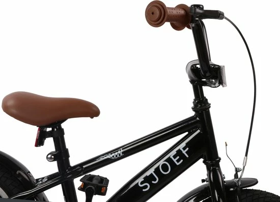 SJOEF Race Jongensfiets 14 Inch - Zwart 3 SJOEF Race Jongensfiets 14 Inch - Zwart - Afbeelding 3