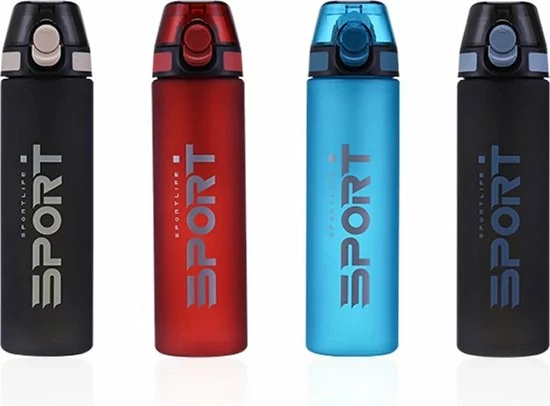 Waterfles 650ml - Bright Aqua - Sport Bidon 0,65L - Drinkfles Met Drinktuit / Rietje - Licht Blauw - Herodeals 3 Waterfles 650ml - Bright Aqua - Sport Bidon 0,65L - Drinkfles Met Drinktuit / Rietje - Licht Blauw - Herodeals - Afbeelding 3