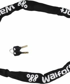 Merkloos Fiets Kettingslot - 120cm - 2 Sleutels - Zwart - Extra Goed Beveiligd Slot