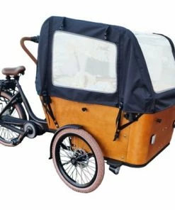 Bakfix Vogue Carry 3 Bakfietshoes Regentent Kayra Zwarte Bakfiets Huif -Bobike SHOP 550x412 54