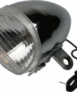 Benson Voorlicht - Fietskoplamp Retro - Bedraad - Chroom - 6 Volt - 2,4 Watt