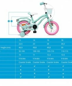 Amigo Lovely Meisjesfiets - Kinderfiets 12 Inch - Turquoise 25 Amigo Lovely Meisjesfiets - Kinderfiets 12 Inch - Turquoise -Bobike SHOP 550x421 7