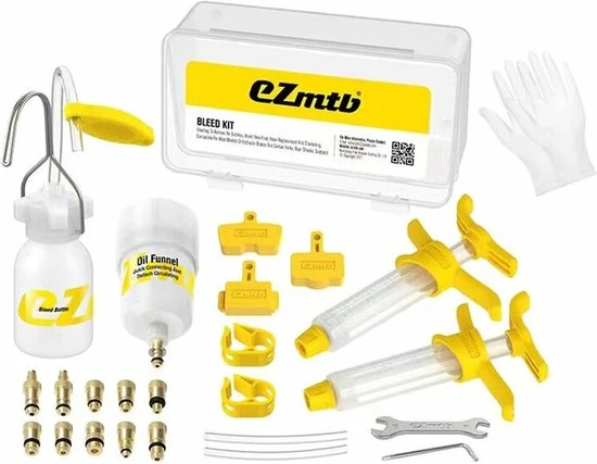 Ontluchtingsset EZmtb Luxe 2022 - Incl. Metalen Adapters 1 Ontluchtingsset EZmtb Luxe 2022 - Incl. Metalen Adapters