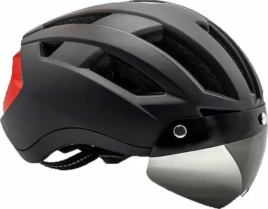 Lightyourbike ? Lightyourbike VISION 1 - Fietshelm Met Vizier & Verlichting - Elektrische Fiets, Racefiets & MTB - Zwart 2 Lightyourbike ? Lightyourbike VISION 1 - Fietshelm Met Vizier & Verlichting - Elektrische Fiets, Racefiets & MTB - Zwart - Afbeelding 2