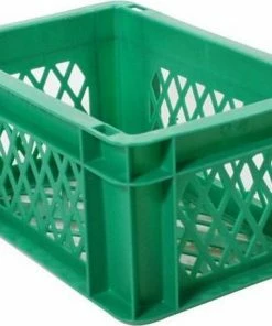 Merkloos Transport Bagage Krat Mini (groen) - Fietsmand