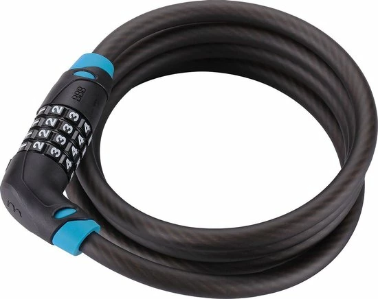 BBB Cycling CodeSafe Coil Cable Fietsslot - Kabelslot Fiets Cijferslot - Zwart - 150 X 1 Cm - BBL-35 1 BBB Cycling CodeSafe Coil Cable Fietsslot - Kabelslot Fiets Cijferslot - Zwart - 150 X 1 Cm - BBL-35