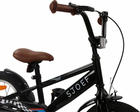 SJOEF Race Jongensfiets 14 Inch - Zwart 2 SJOEF Race Jongensfiets 14 Inch - Zwart - Afbeelding 2