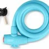 VINZ Musala Spiraal Kabelslot / Fietsslot Voor Kinderfiets 15mm Blauw - 150cm